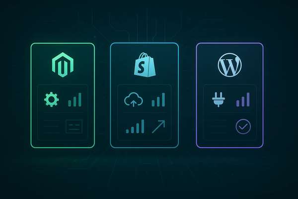 Top-3 Ecommerce Platforms: Magento, Shopify or Wordpress