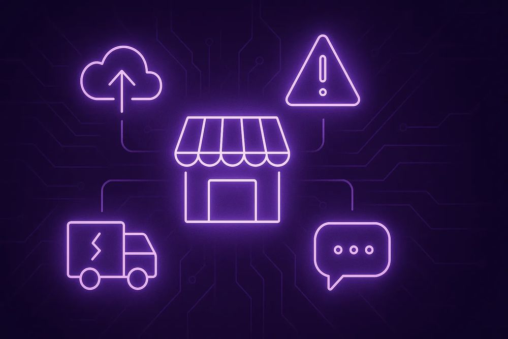 Checklist and backup icons representing a simple crisis plan for an online store